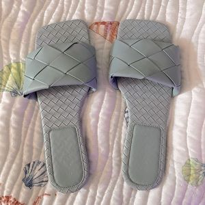 Light Blue Slide on flat - Worn twice